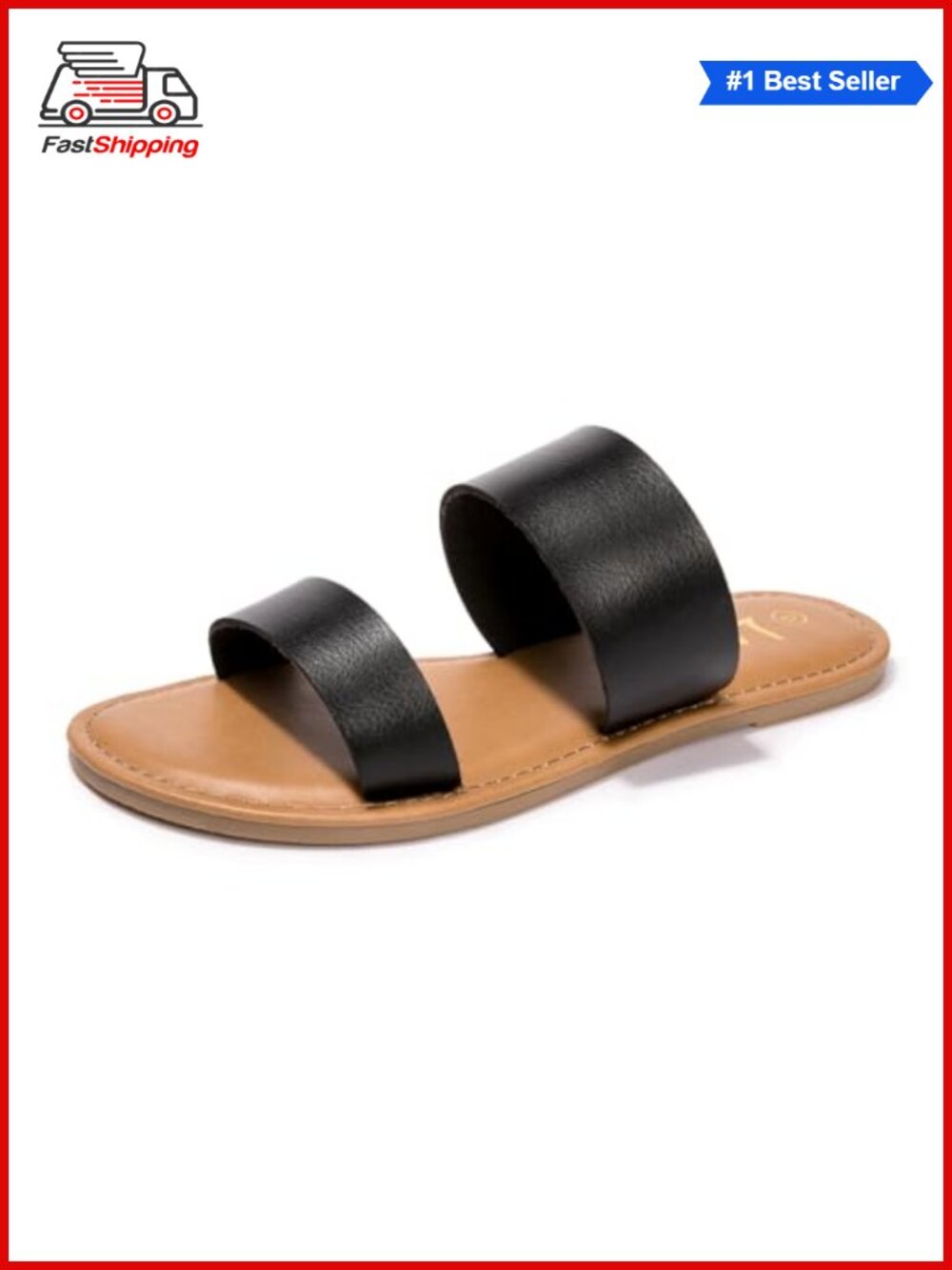 Women's Braided Slide Sandals Open Toe Two Band Slip On Flat Casual Summer